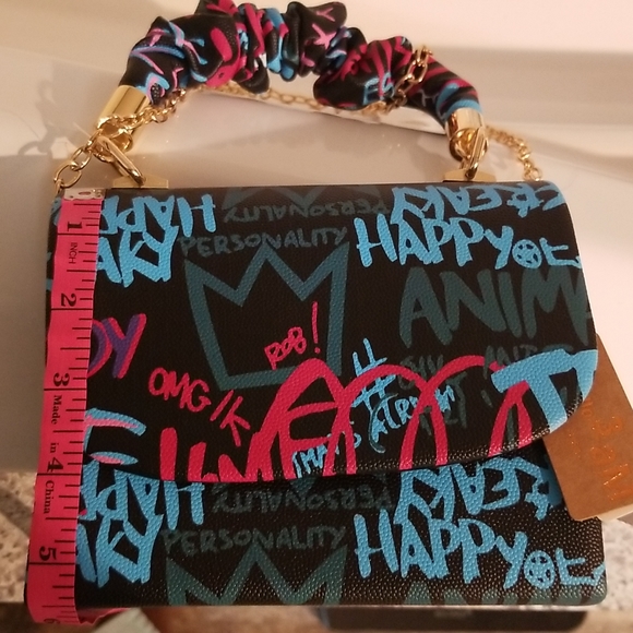 NWT Hello 3aM Graffiti Crossbody Purse - Picture 10 of 12